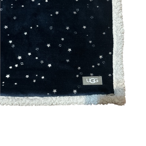 Ugg Standard Pillow Case Cover Zippered Navy Blue (single) Sherpa/ Fleece - Picture 2 of 3